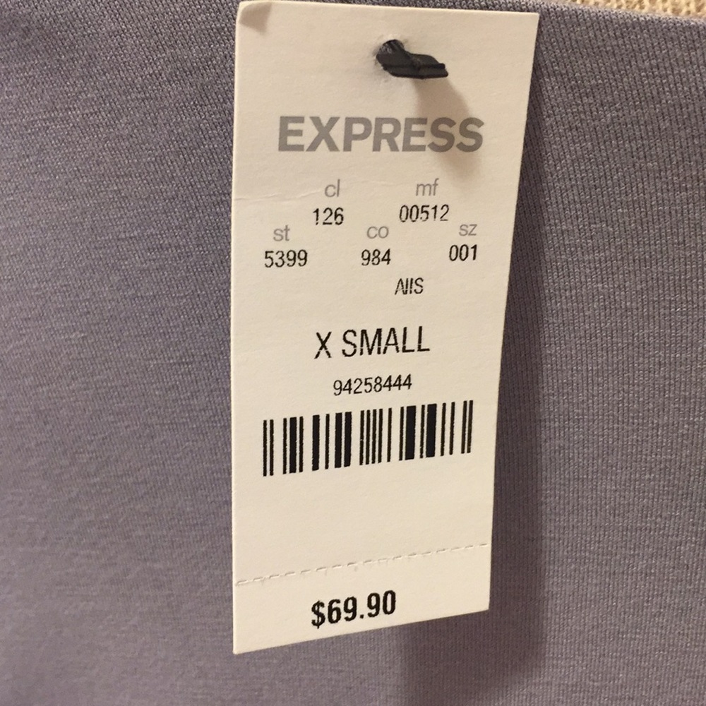 Express Gray One Shoulder Ruffle Dress - Picture 4 of 4